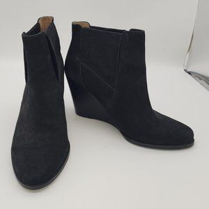 Jessica Simpson Ciandra Black Suede Wedge Bootie